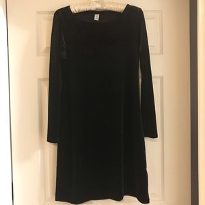 Old Navy Black Velvet Dress medium holiday